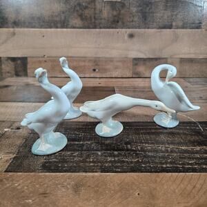 Lladro Little Duck Figurines - Set of 4 - Perfect Condition!